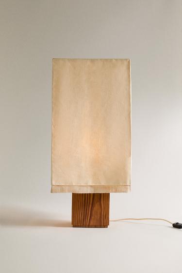 LINEN TABLE LAMP - Light beige by Zara - Image 1