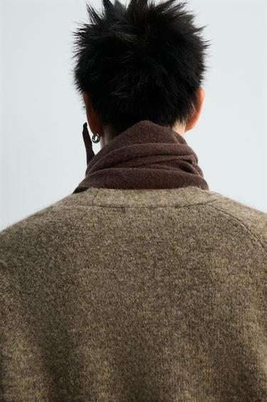CARDIGAN RELAXED FIT ÉDITION LIMITÉE - Marron de Zara - Image 7