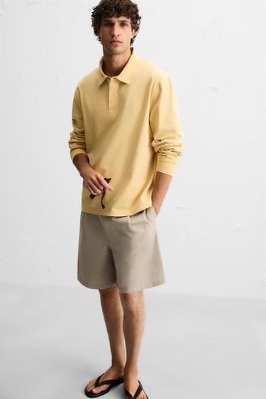 POLO CONTRASTE - Jaune de Zara - Image 5
