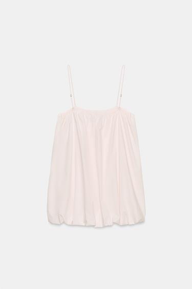 NYLON BALLOON MINI DRESS - Chalk pink by Zara - Image 6