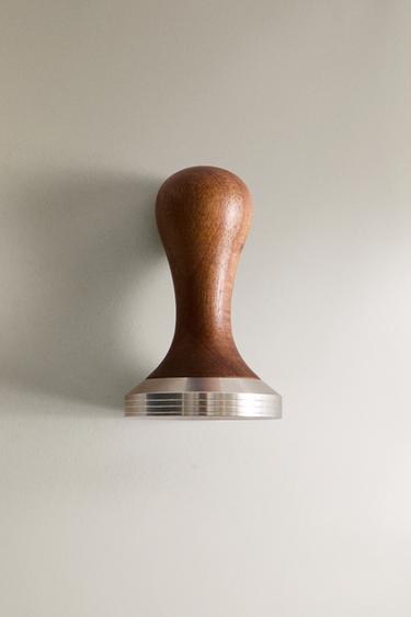 COFFEE PRESS WITH ACACIA WOOD HANDLE - Light beige by Zara