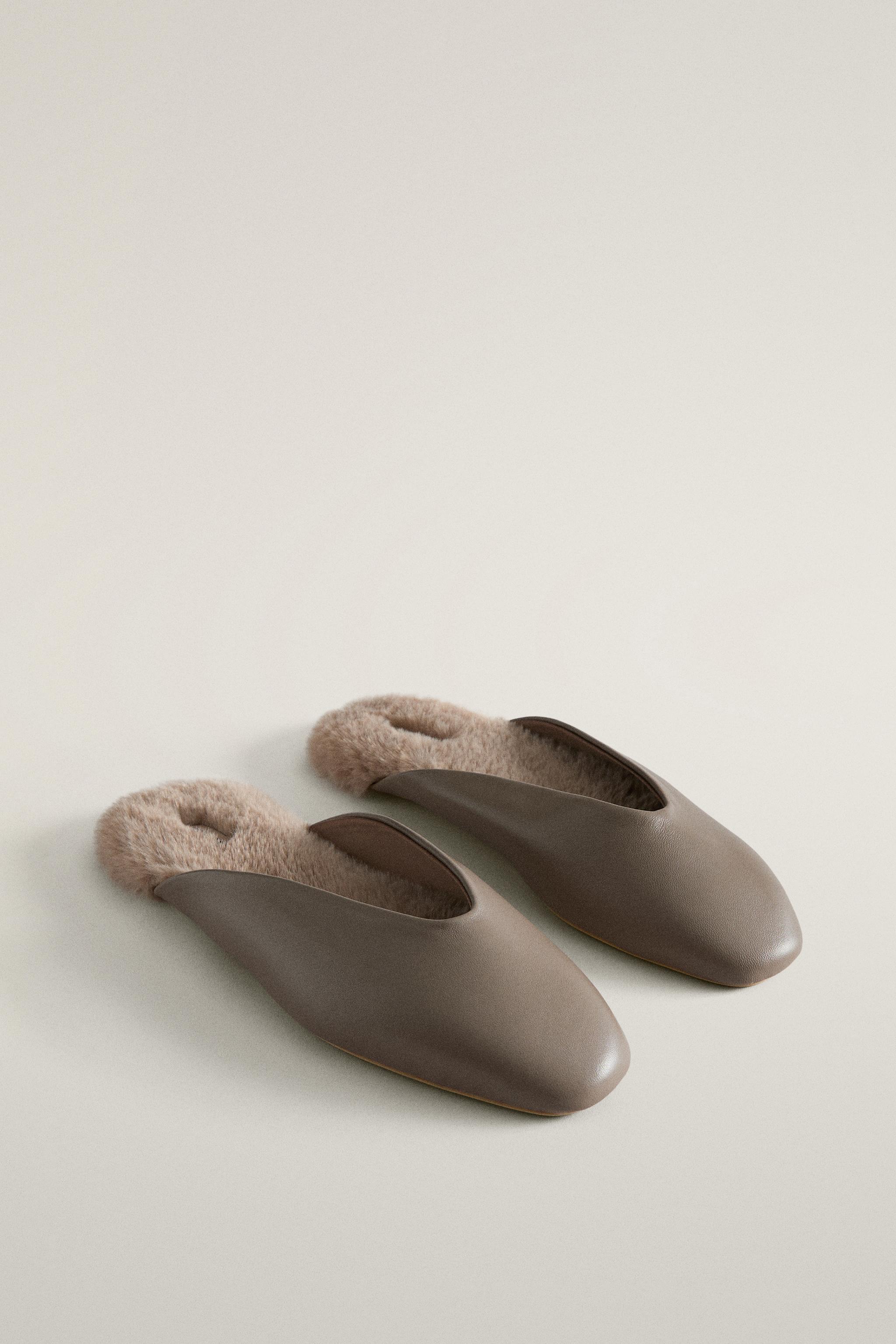 MULE EN CUIR CHAUD
