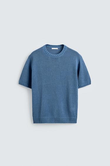 ФУТБОЛКА RELAXED FIT — СИНИЙ от Zara