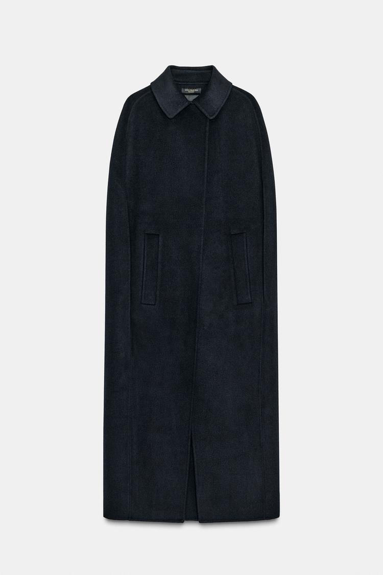 WOOL BLEND OVERSIZE CAPE ZW COLLECTION LIMITED EDITION