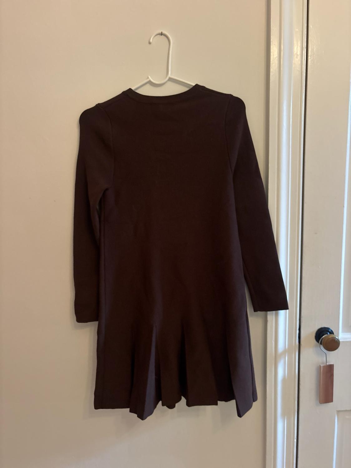 PLEATED SHORT KNIT DRESS - Image 2