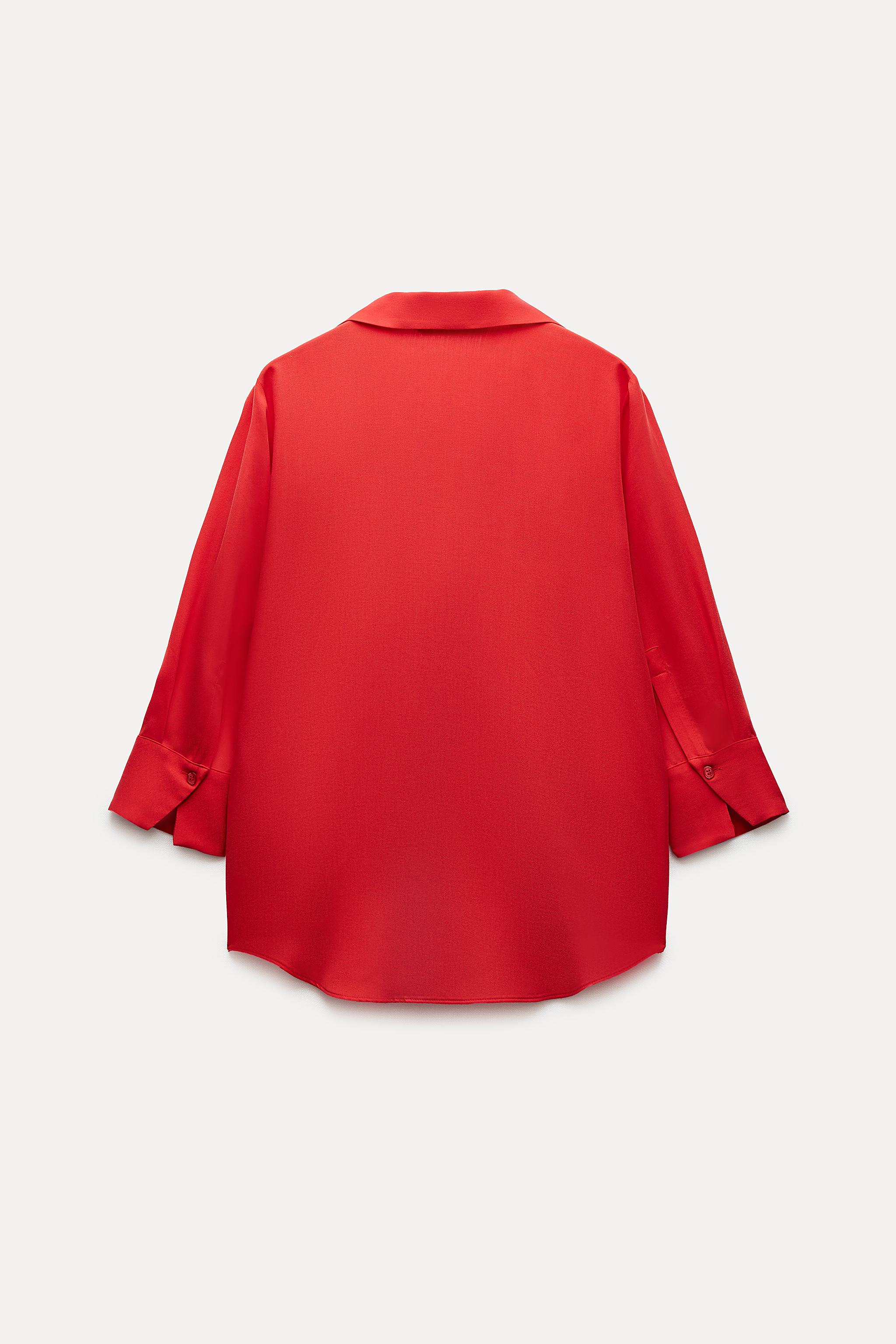 Chemise rouge femme zara sale