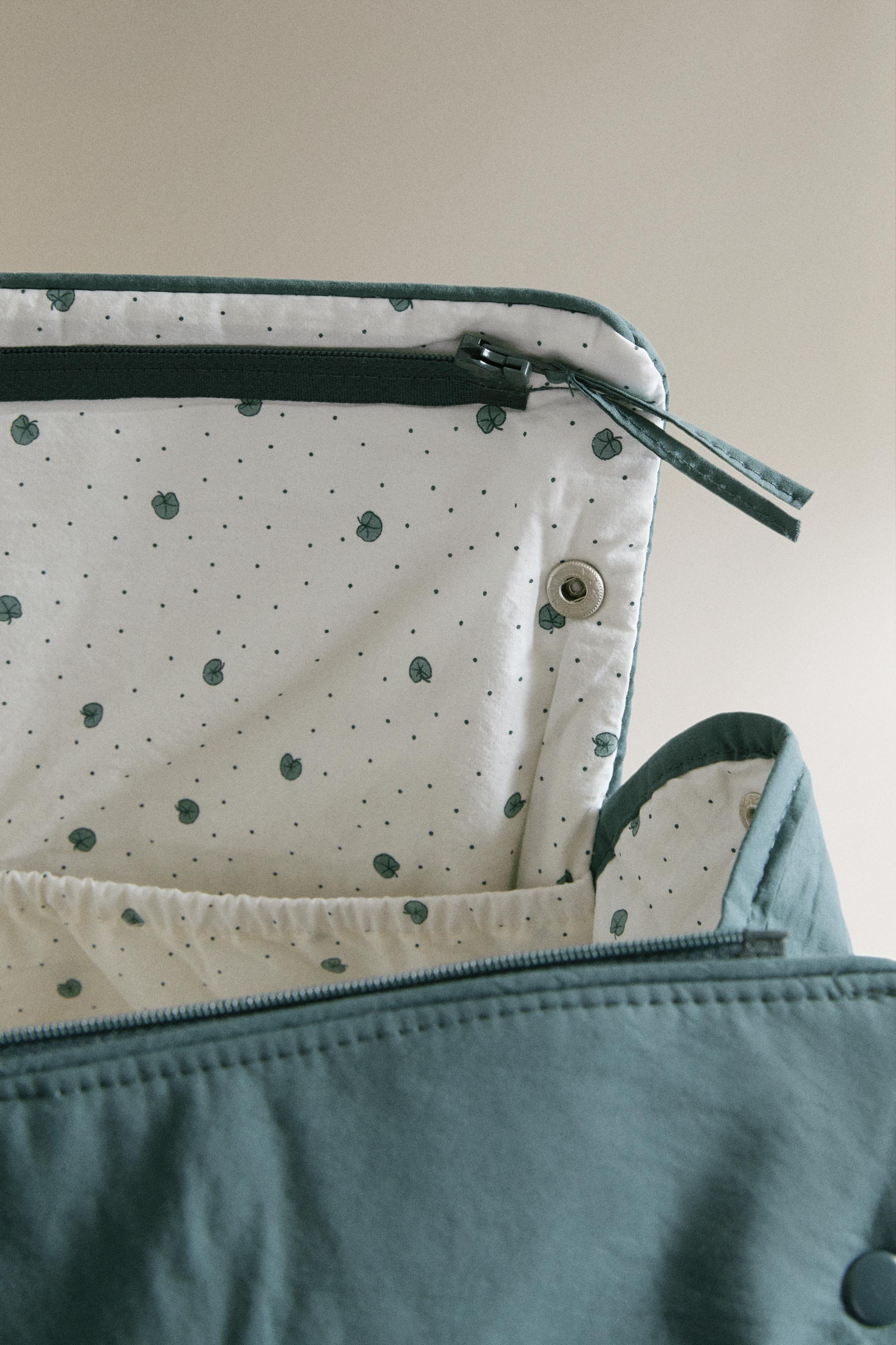 Детские сумки Zara COTTON LEAF PRINT DIAPER — фото 4