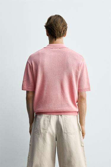CHEMISE EN MAILLE RELAXED FIT - Rose de Zara - Image 2