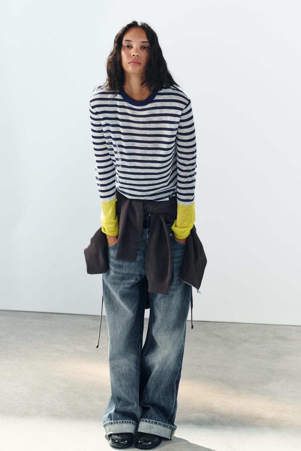 STRIPED KNIT JUMPER