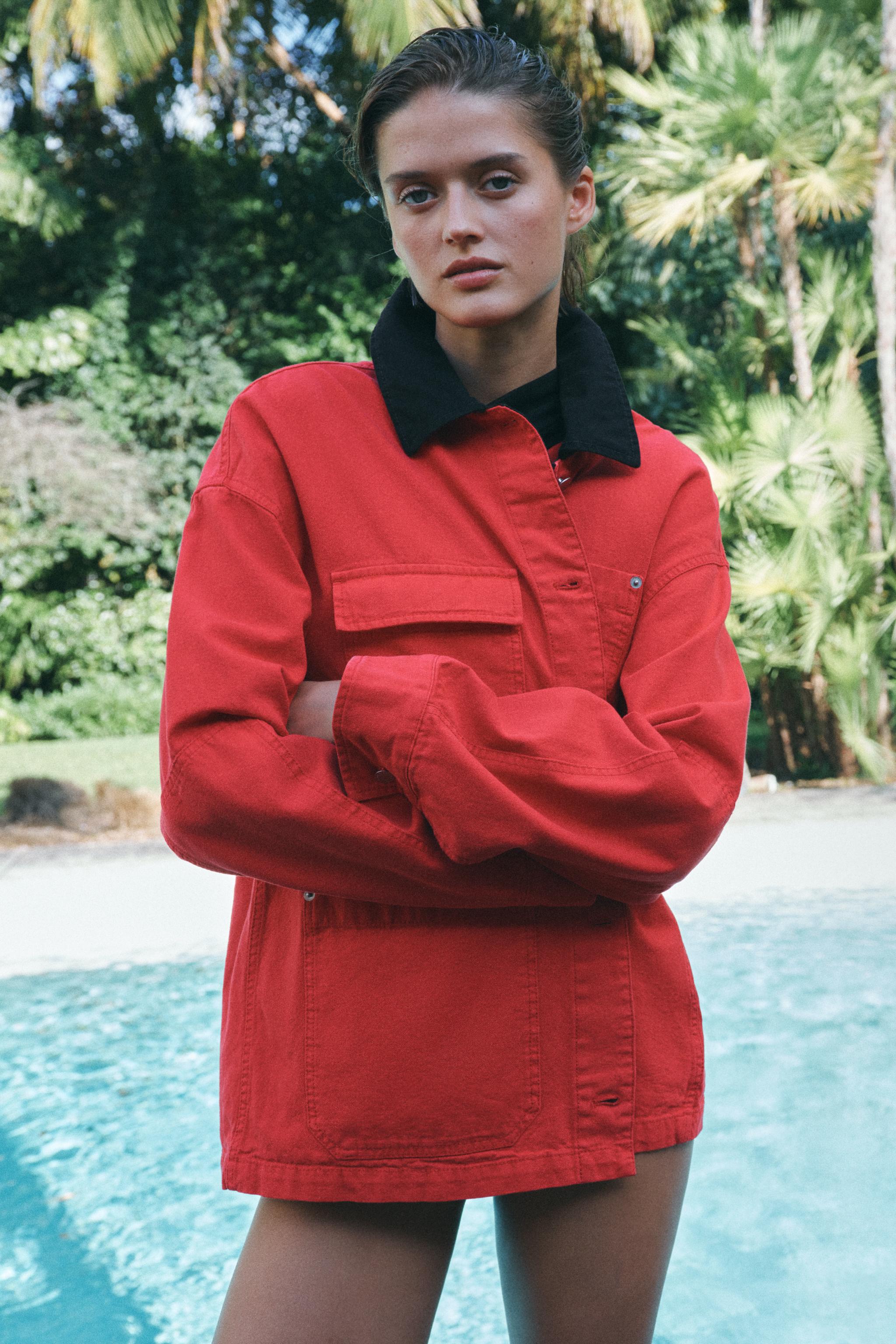 Karierte Hemdjacke Hemd Jacke Von Zara Hemdjacke Damen Kariert