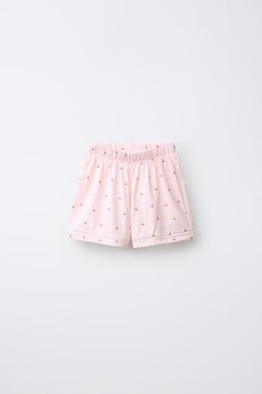 6-14 ANS/ PYJAMA CHEMISE RAYURES ET CERISES - Blanc / Rouge de Zara - Image 3