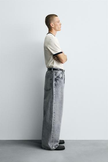 JEAN LARGE BAGGY - Gris / Bleu de Zara - Image 3
