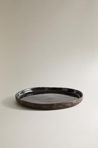 BLACK CERAMIC BATHROOM SOAP DISH - Black by Zara - Image 1