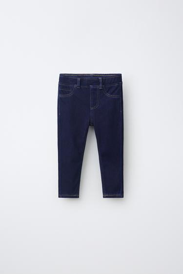 LEGGING DENIM PESPUNTES - Azul de Zara