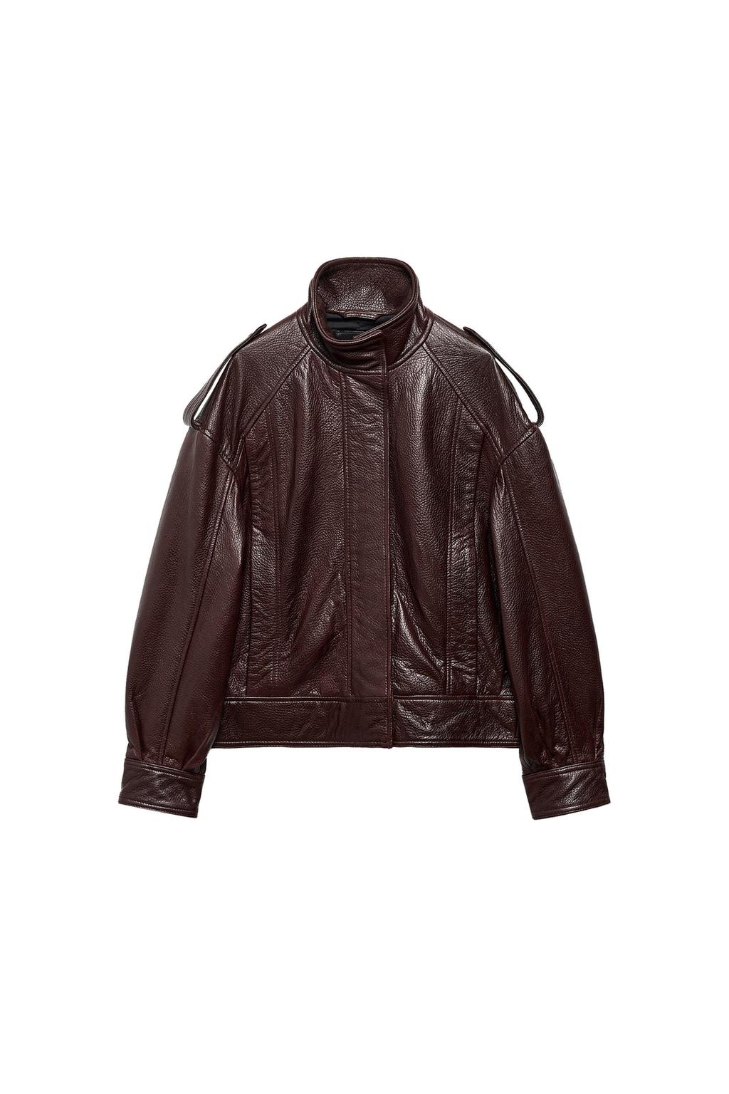 100% LEATHER BOMBER JACKET ZW COLLECTION LIMITED EDITION - image 2