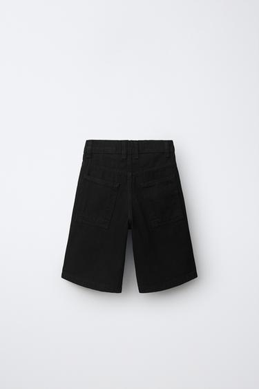 DENIM SHORTS — Black 2