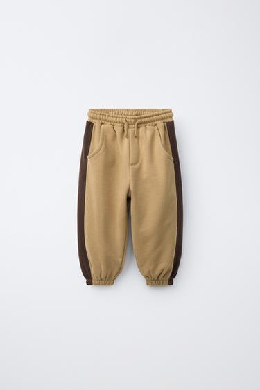 PANTALONS JOGGER DE PELFA COLORBLOCK - terrós de Zara