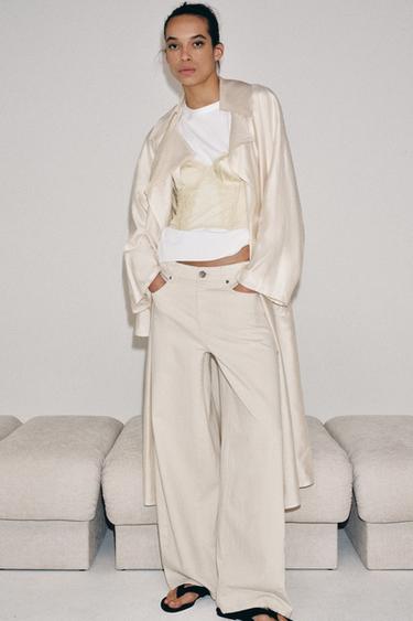 CORSET BIMATIÈRE EN DENTELLE - Vanille de Zara - Image 4