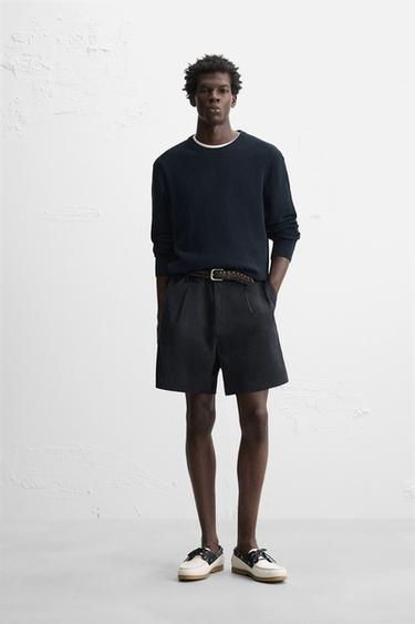Zara TEKSTUURNE KAMPSUN, REGULAR FIT - Meresinine
