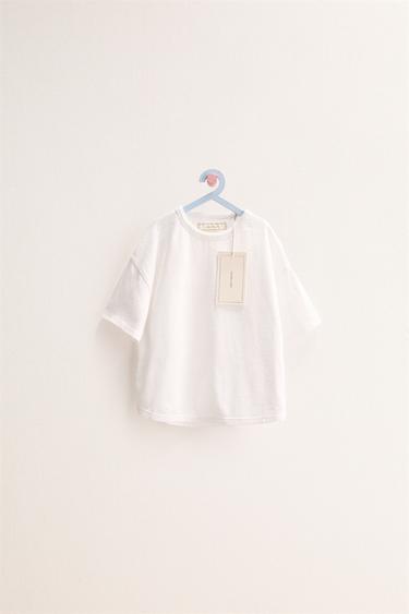 ZARA TIMELESS - PLAYERA LISA ALGODÓN - Blanco de Zara