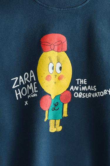 LIMONCELLA X THE ANIMALS OBSERVATORY SWEATSHIRT (ADULT) - Blue by Zara - Image 3