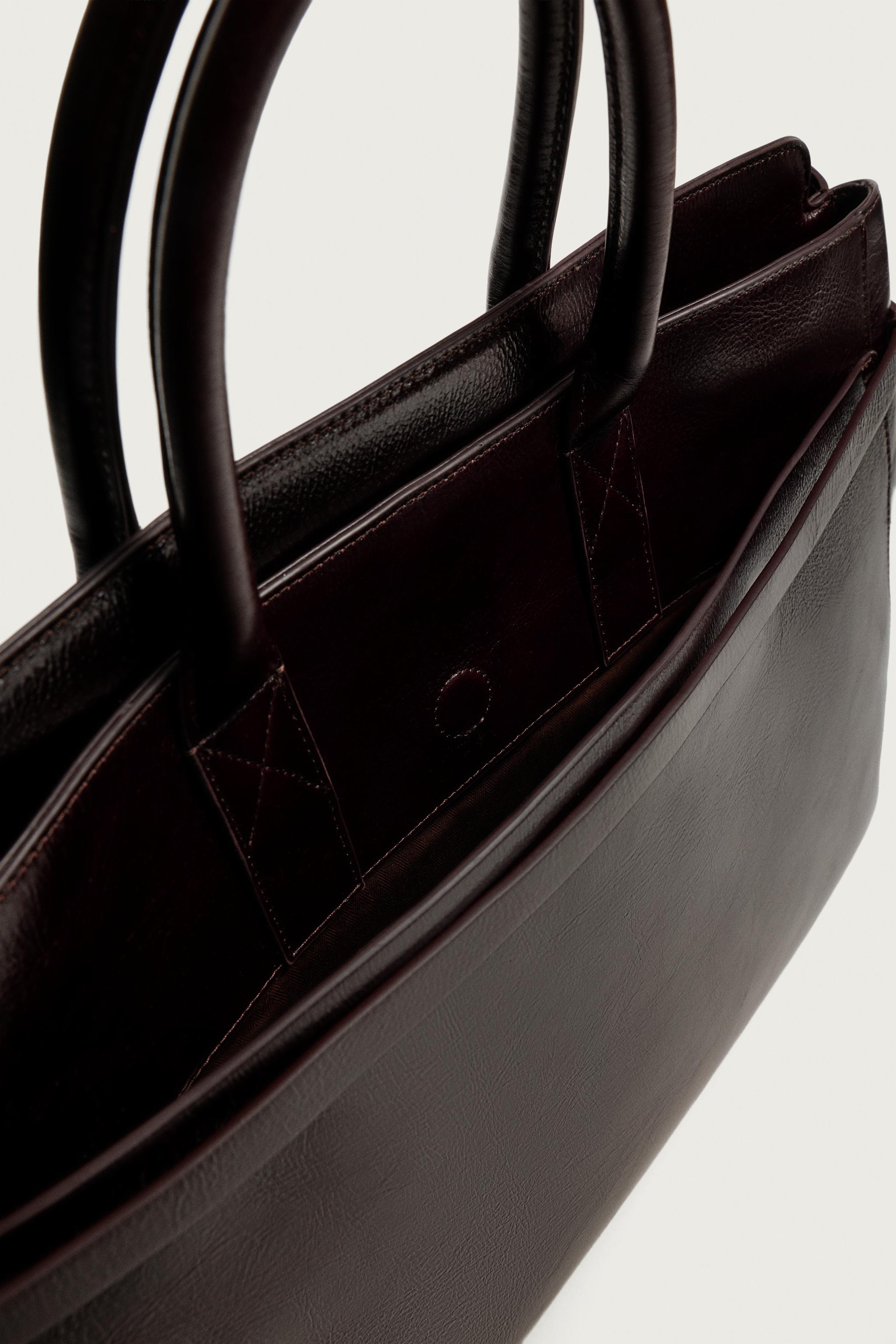 LEATHER SHOPPER BAG