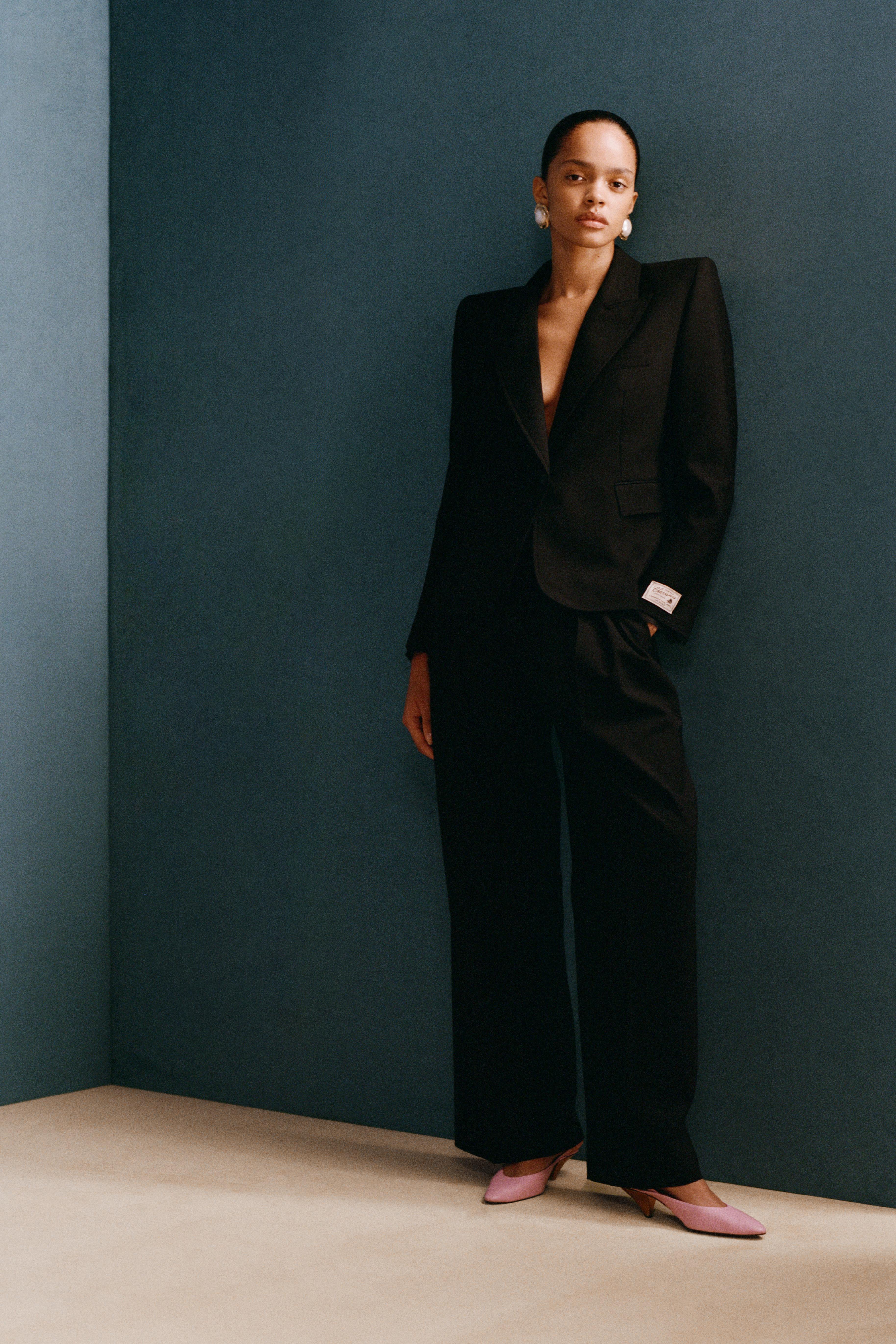 FITTED BLAZER WITH WOOL SHOULDER PADS WILLY CHAVARRIA X ZARA
