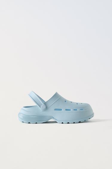 AIR CUSHION CLOGS - Blue by Zara
