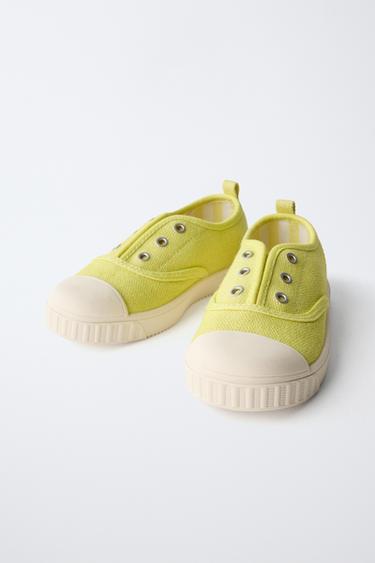 TENNIS EN TOILE - Jaune de Zara - Image 2