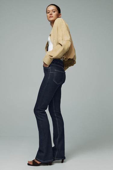 JEANS ZW COLLECTION BOOTCUT TIRO BAJO - Azul de Zara