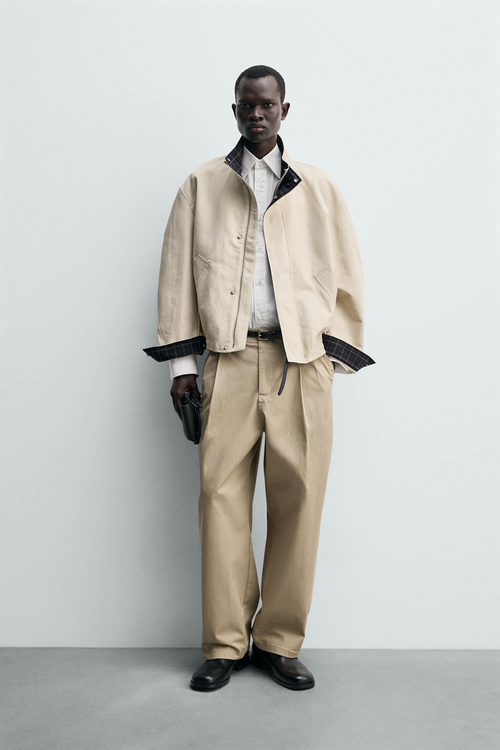 コントラストカラージャケット - クリーム | ZARA Japan / 日本