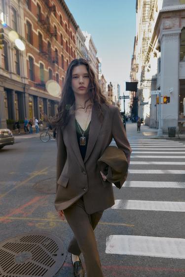 BLAZER CON SPACCO POSTERIORE - Marrone di Zara
