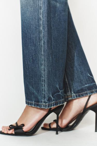 SATIN STRAPPY HIGH-HEEL SANDALS - Black by Zara - Image 1