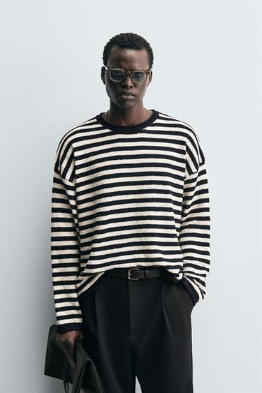 LIGHTWEIGHT STRIPED SWEATER - Stripes by Zara