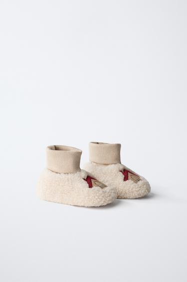 DETAIL SLIPPERS - Ecru White by Zara - Image 1