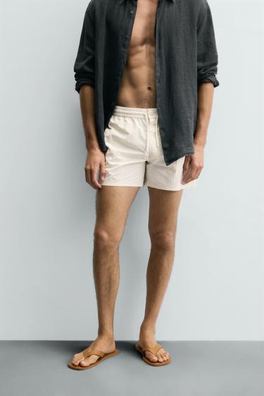 MAILLOT DE BAIN SEMI-CONTRASTE - Blanc de Zara - Image 1
