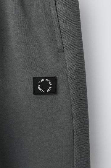 INTERLOCK PIQUÉ JOGGERS - Pearl grey by Zara - Image 3