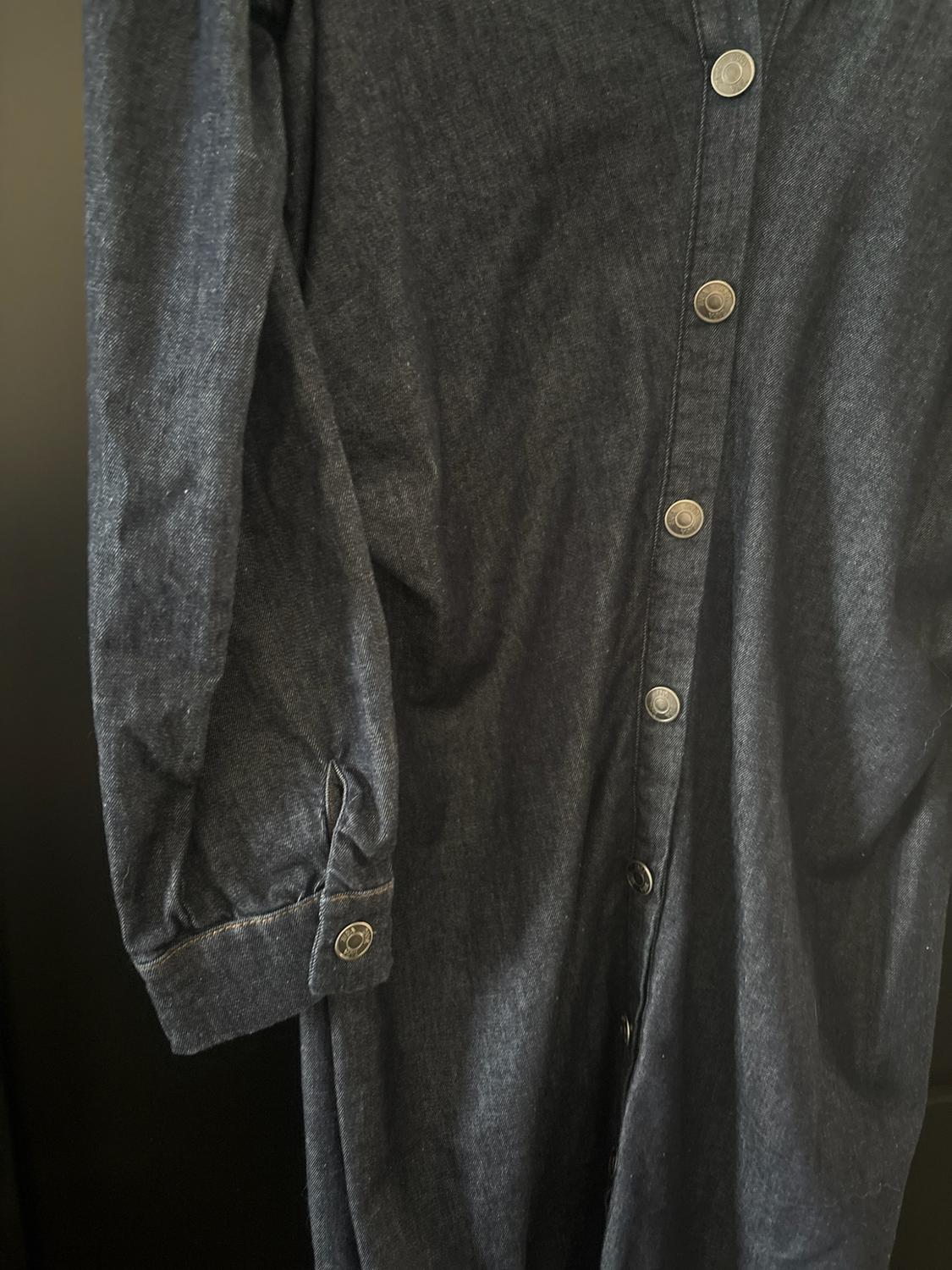 DENIM LOOK SHIRT DRESS - Image 4
