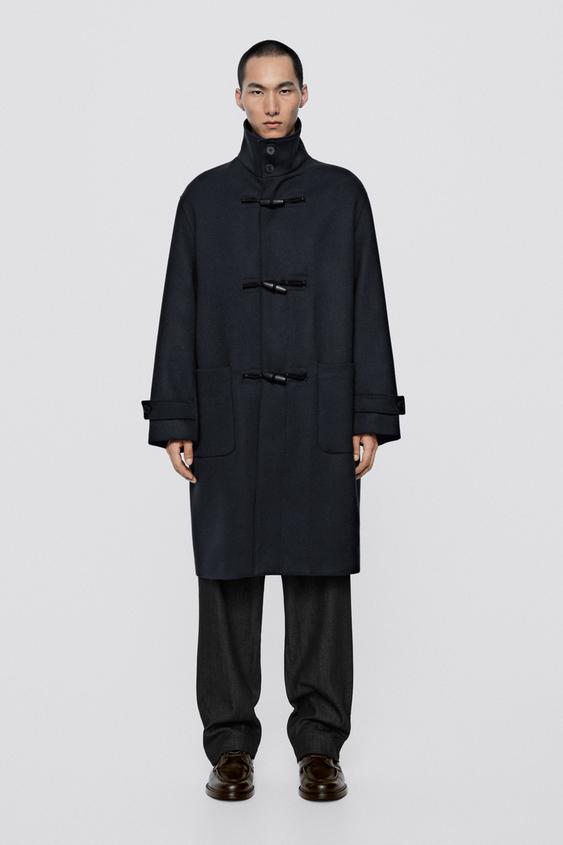 Zara Mid-length coat with toggle detail - LIMITED EDITION - Deep blue - Image 0