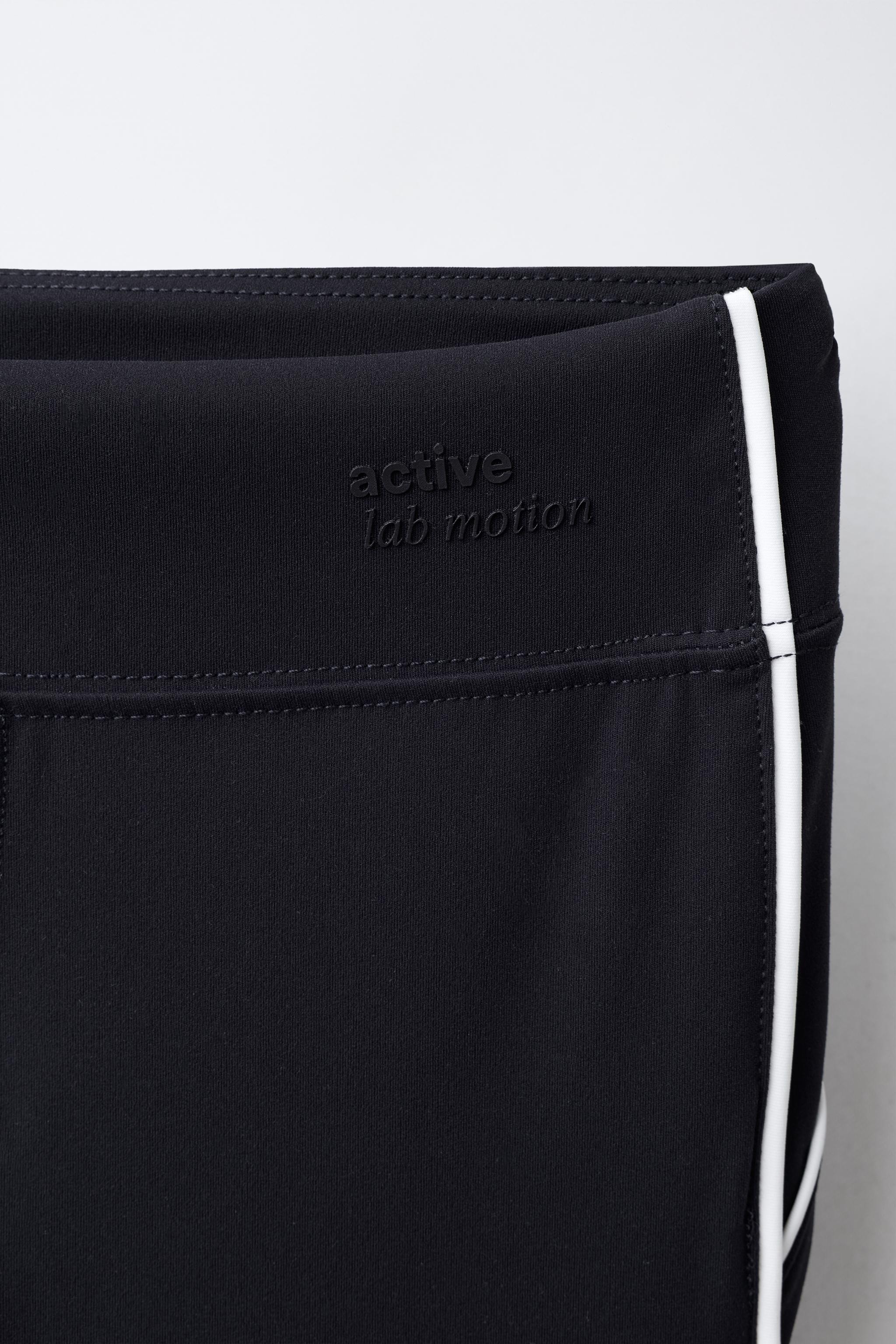 CONTRAST PIPING SPORTY LEGGINGS
