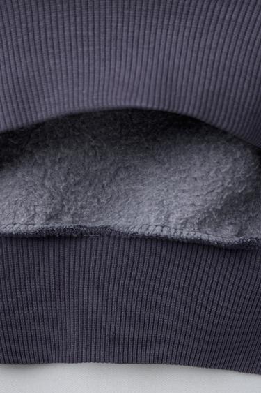 SWEAT À CAPUCHE IMPRIMÉ ÉTOILE - Bleu de Zara - Image 3