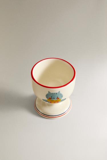 COQUETIER PORCELAINE CHAT X THE ANIMALS OBSERVATORY - Multicolore de Zara - Image 1