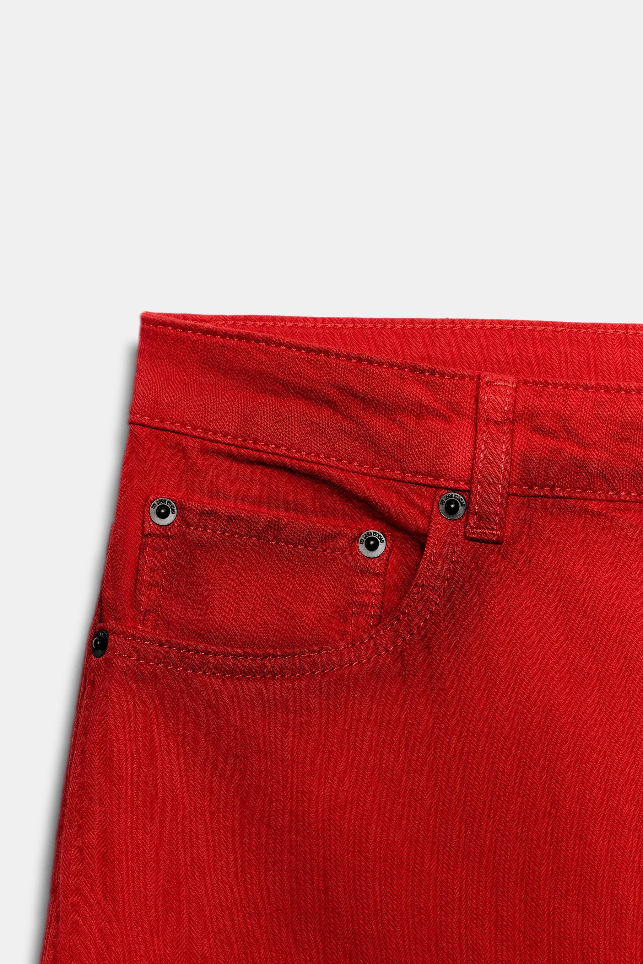 ZW COLLECTION LOW RISE WIDE LEG JEANS