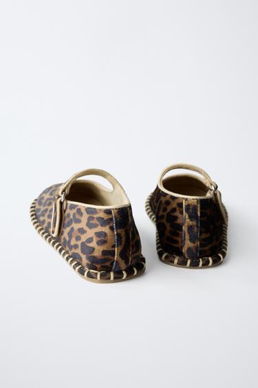 ANIMAL PRINT BALLERINAS - Sand Brown by Zara - Image 4