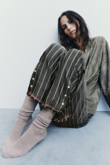 CALCETINES LANA - Beige de Zara - Imagen 0