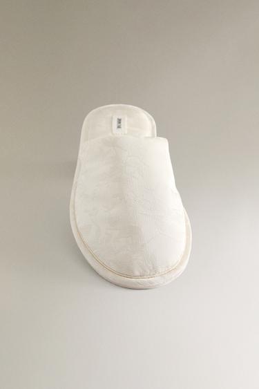 JACQUARD MULE SLIPPERS - Beige by Zara - Image 4