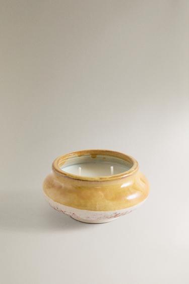(200 G) FIG LEAF SCENTED CANDLE — Bright yellow 2