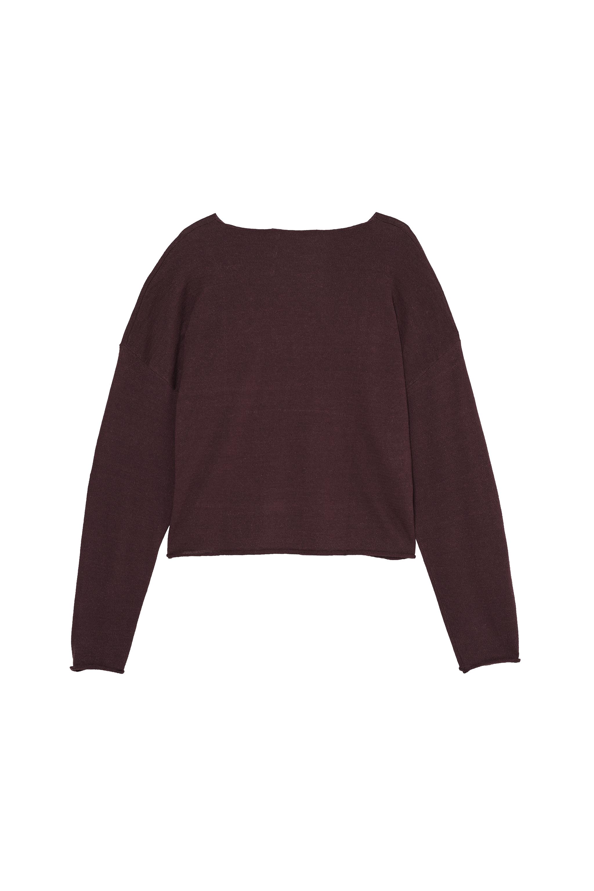 Мужские свитеры Zara LINEN - WOOL CROPPED FIT JUMPER — фото 4