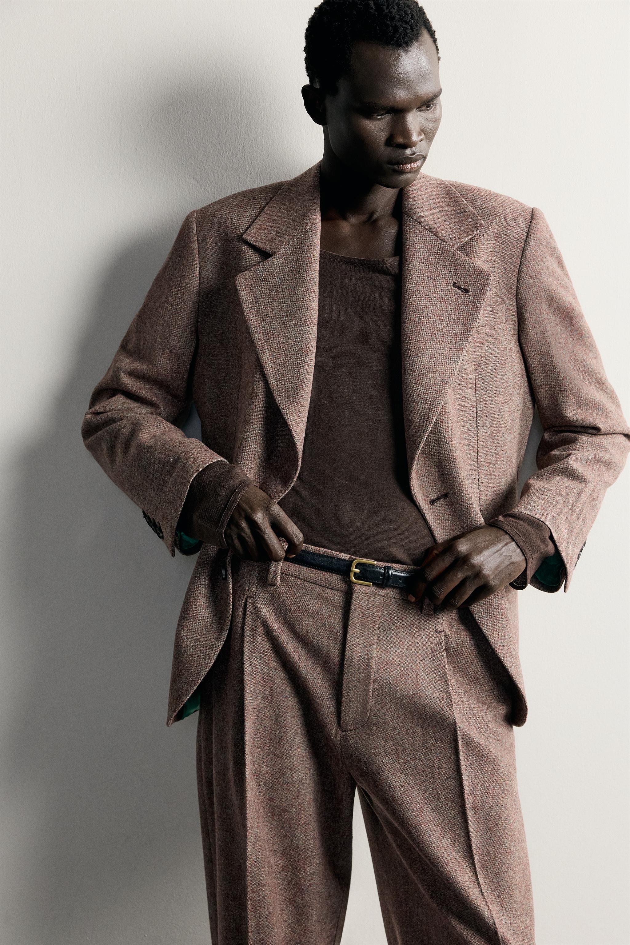 100% WOOL SUIT BLAZER