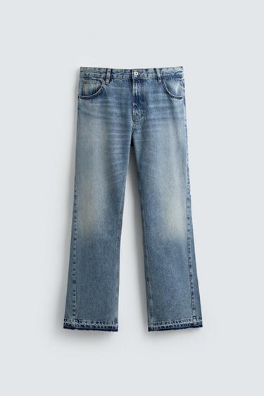 FLARE FIT JEANS - Mid-blue by Zara